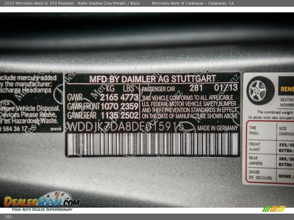 Mercedes steel grey color code #7