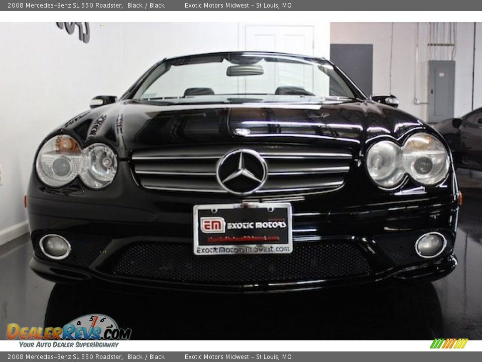 2008 Mercedes-Benz SL 550 Roadster Black / Black Photo #14