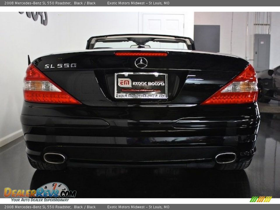 2008 Mercedes-Benz SL 550 Roadster Black / Black Photo #15