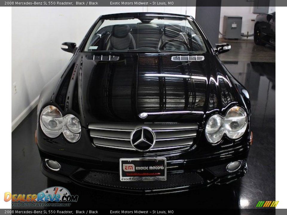 2008 Mercedes-Benz SL 550 Roadster Black / Black Photo #16