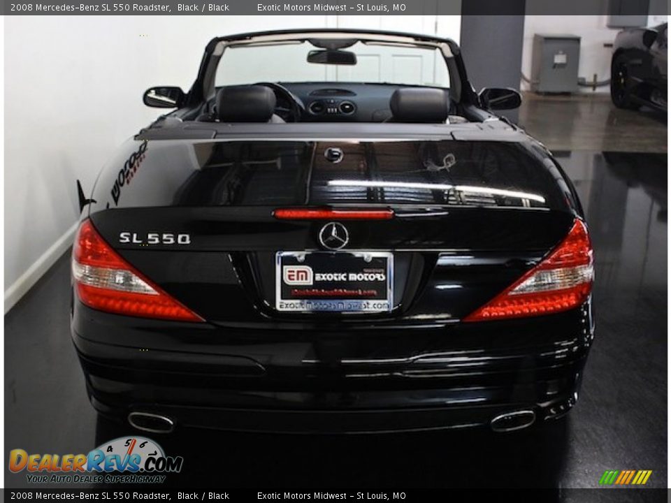 2008 Mercedes-Benz SL 550 Roadster Black / Black Photo #18