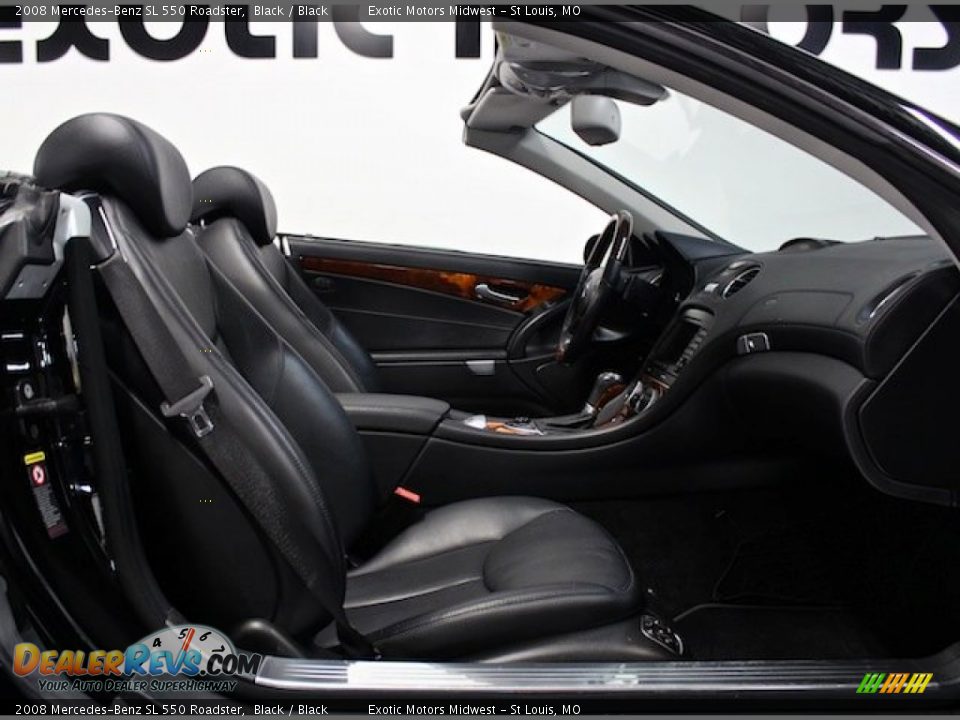 2008 Mercedes-Benz SL 550 Roadster Black / Black Photo #31