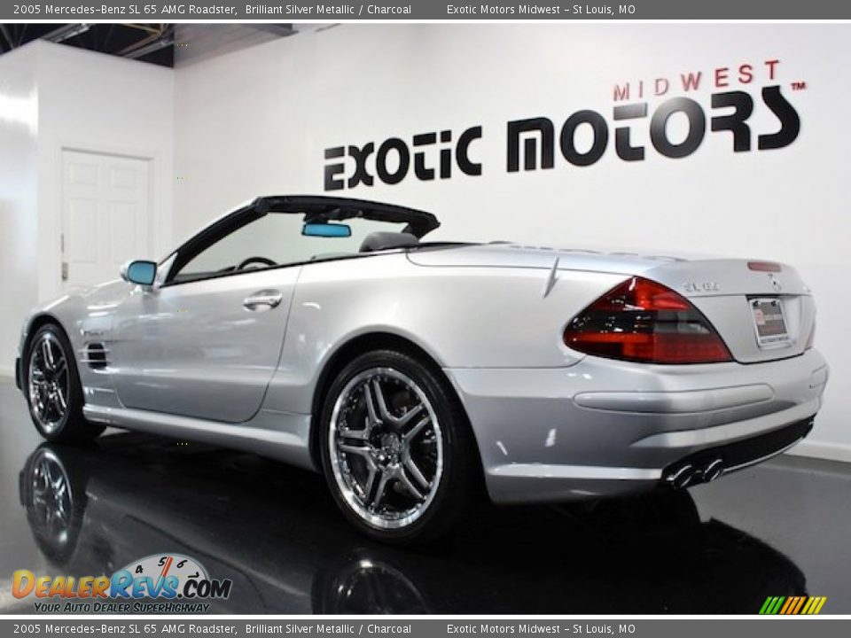 2005 Mercedes-Benz SL 65 AMG Roadster Brilliant Silver Metallic / Charcoal Photo #5