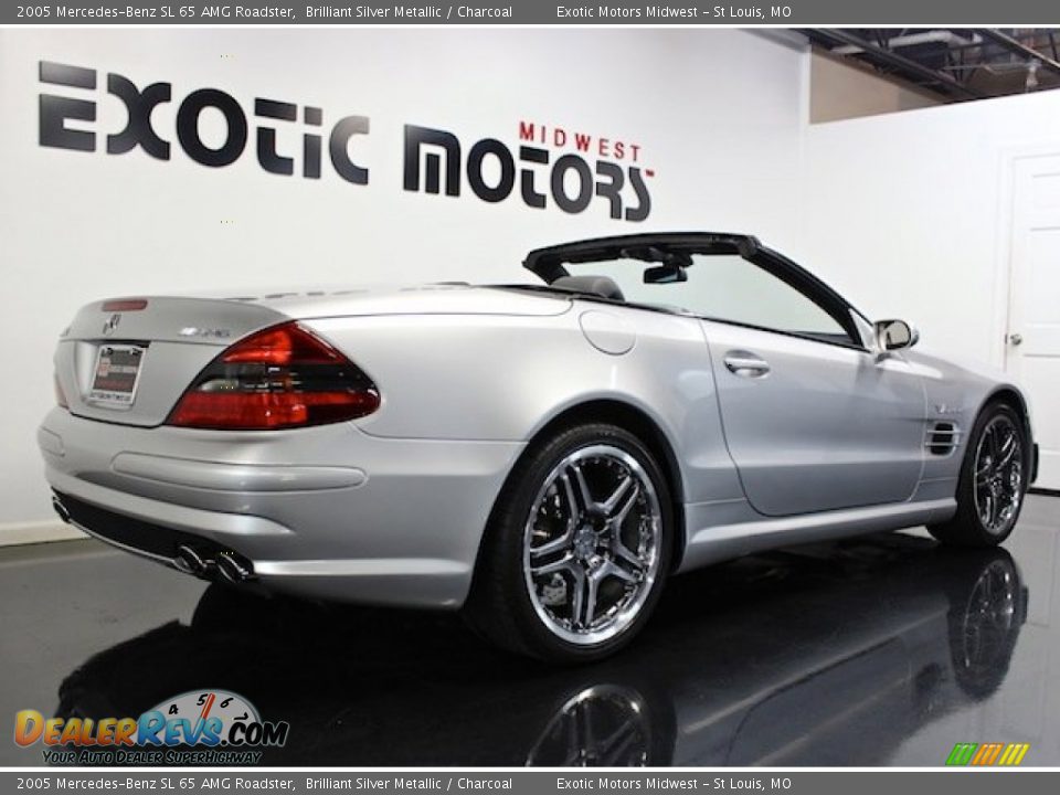 2005 Mercedes-Benz SL 65 AMG Roadster Brilliant Silver Metallic / Charcoal Photo #6