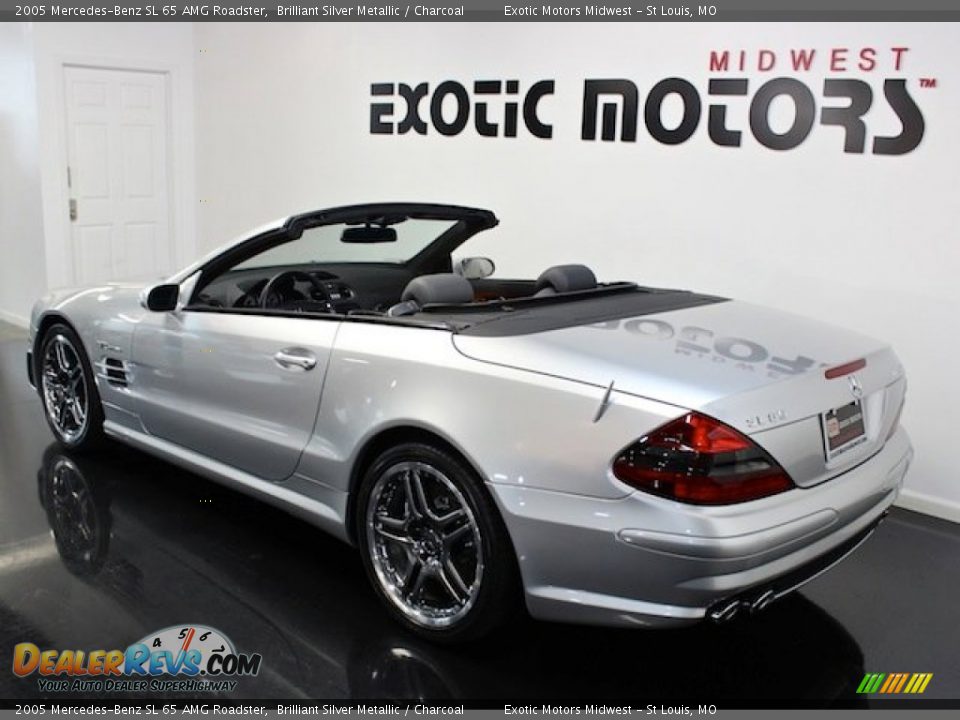 2005 Mercedes-Benz SL 65 AMG Roadster Brilliant Silver Metallic / Charcoal Photo #10