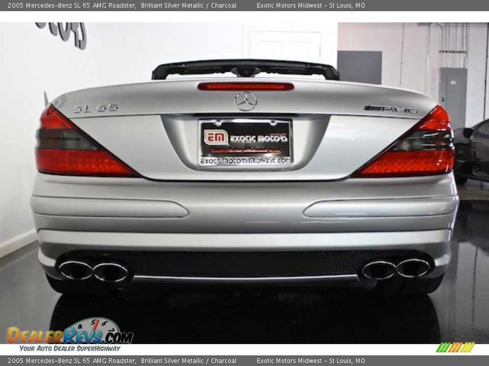 2005 Mercedes-Benz SL 65 AMG Roadster Brilliant Silver Metallic / Charcoal Photo #15