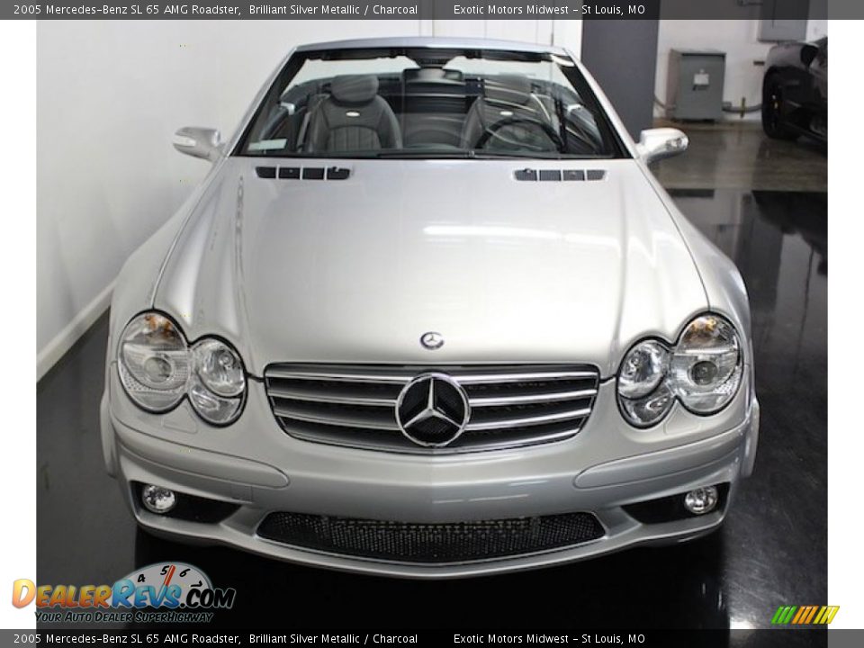 2005 Mercedes-Benz SL 65 AMG Roadster Brilliant Silver Metallic / Charcoal Photo #16