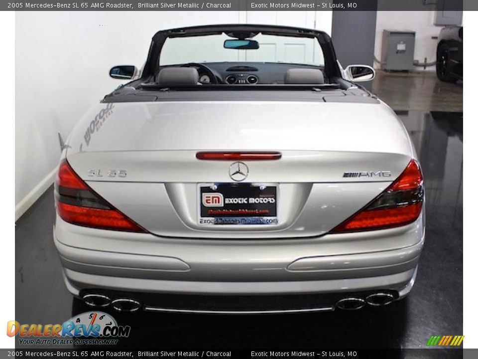 2005 Mercedes-Benz SL 65 AMG Roadster Brilliant Silver Metallic / Charcoal Photo #17