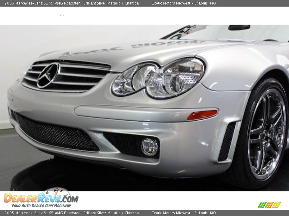 2005 Mercedes-Benz SL 65 AMG Roadster Brilliant Silver Metallic / Charcoal Photo #18