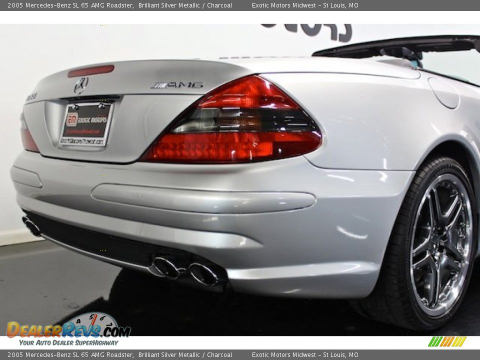 2005 Mercedes-Benz SL 65 AMG Roadster Brilliant Silver Metallic / Charcoal Photo #19