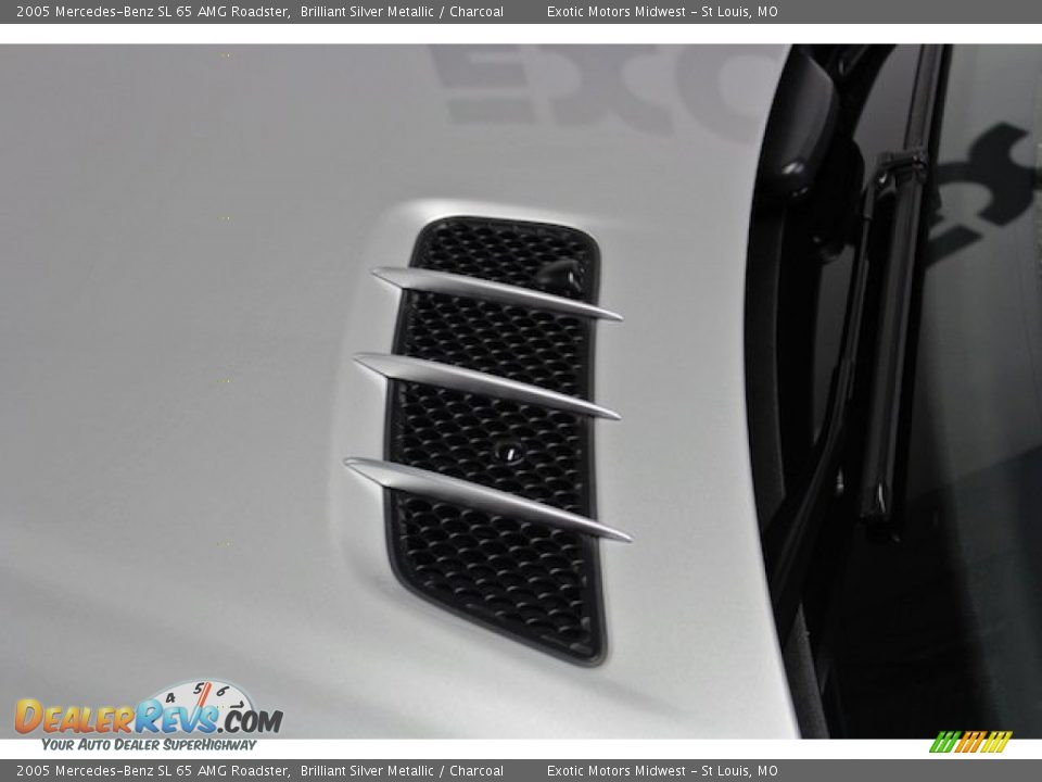 2005 Mercedes-Benz SL 65 AMG Roadster Brilliant Silver Metallic / Charcoal Photo #21