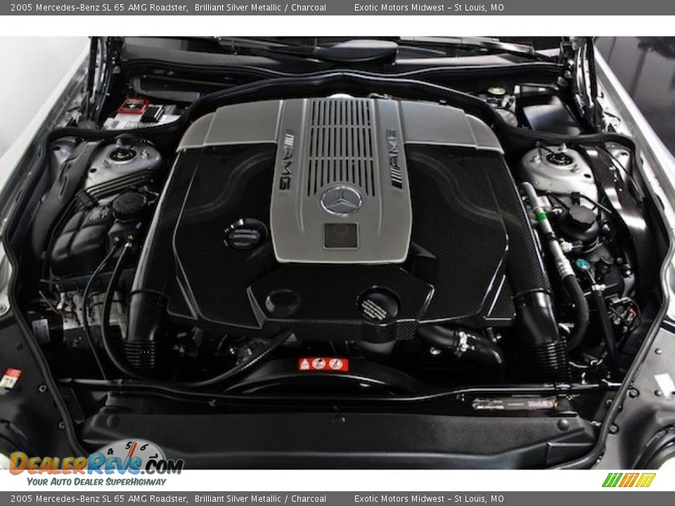 2005 Mercedes-Benz SL 65 AMG Roadster 6.0 Liter AMG Twin-Turbocharged SOHC 36-Valve V12 Engine Photo #24