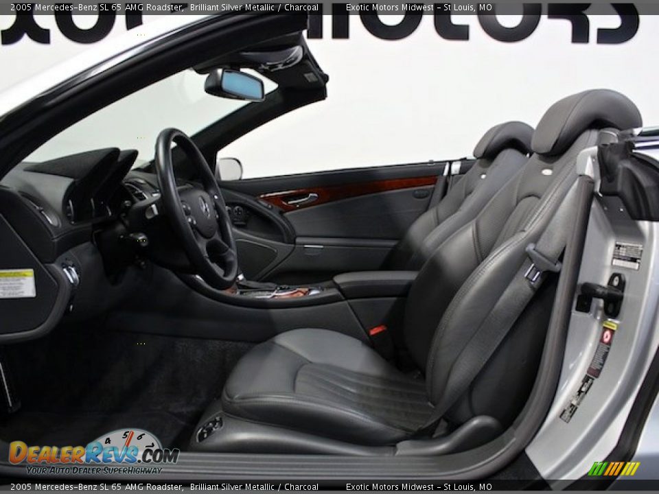 Charcoal Interior - 2005 Mercedes-Benz SL 65 AMG Roadster Photo #35