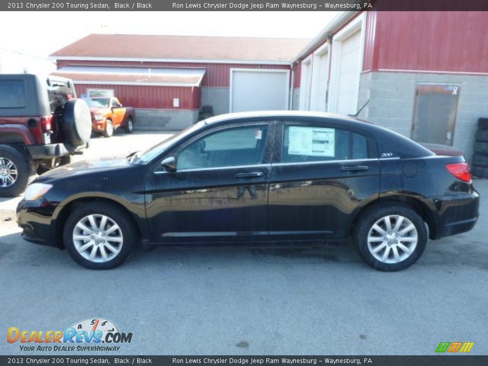 2013 Chrysler 200 Touring Sedan Black / Black Photo #2