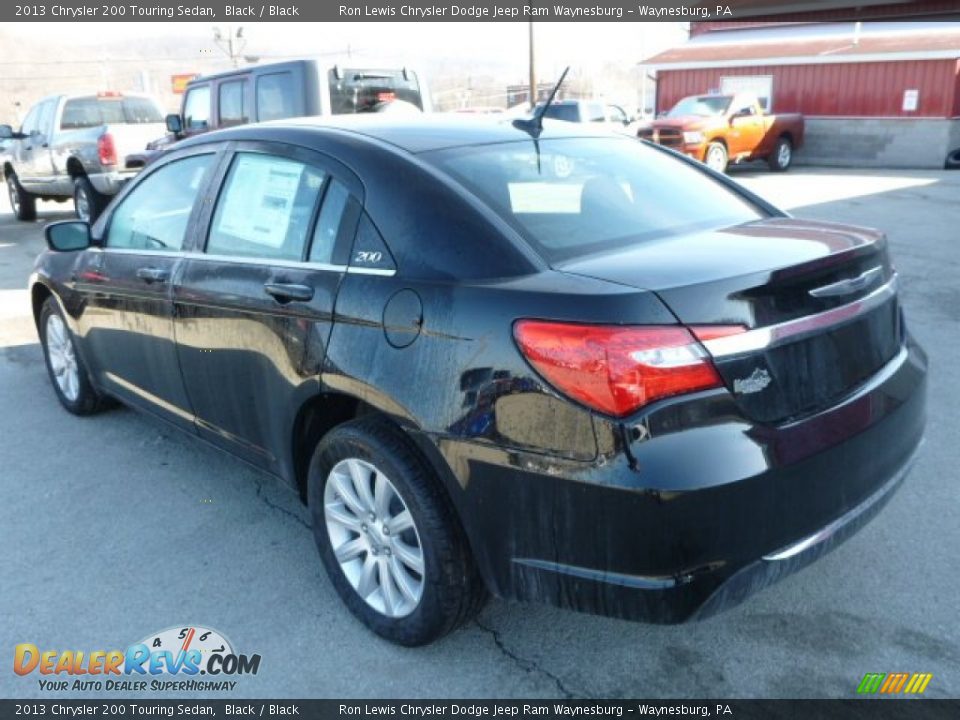 2013 Chrysler 200 Touring Sedan Black / Black Photo #3