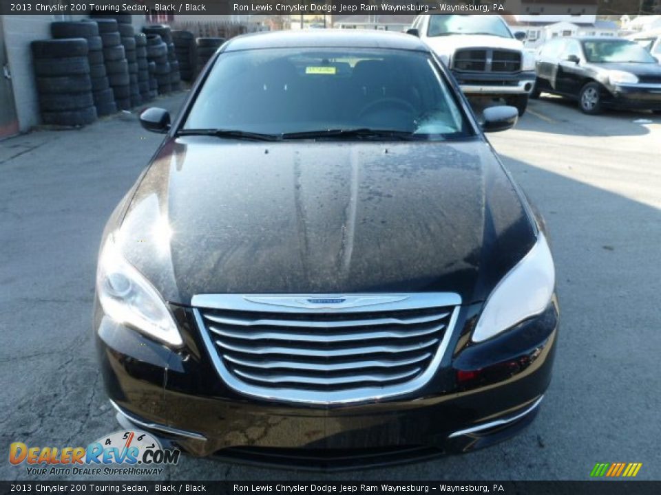 2013 Chrysler 200 Touring Sedan Black / Black Photo #8