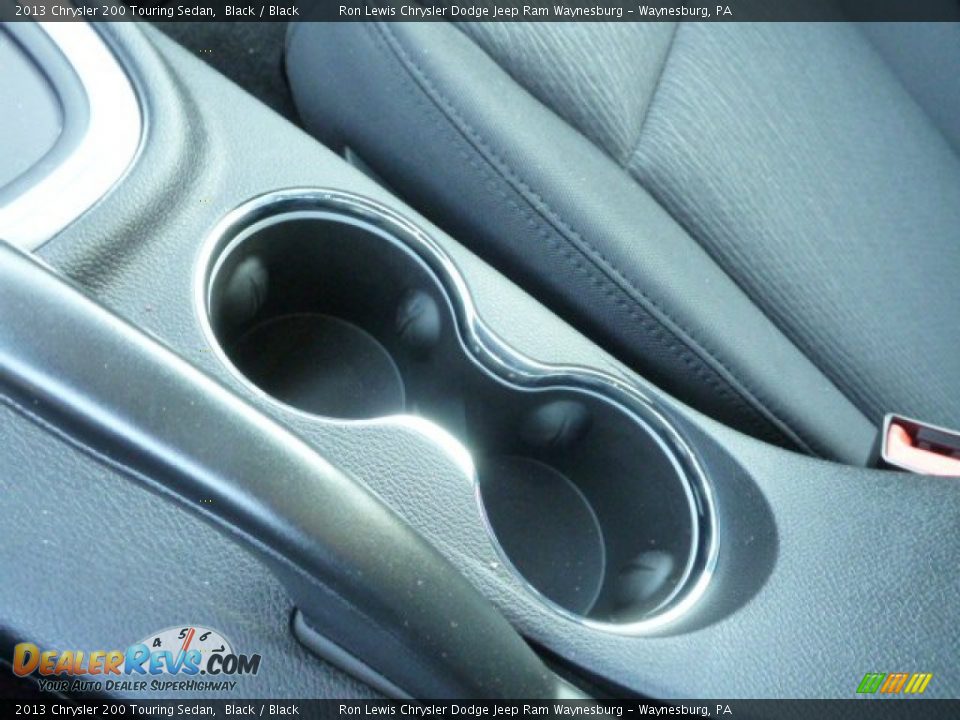 2013 Chrysler 200 Touring Sedan Black / Black Photo #19