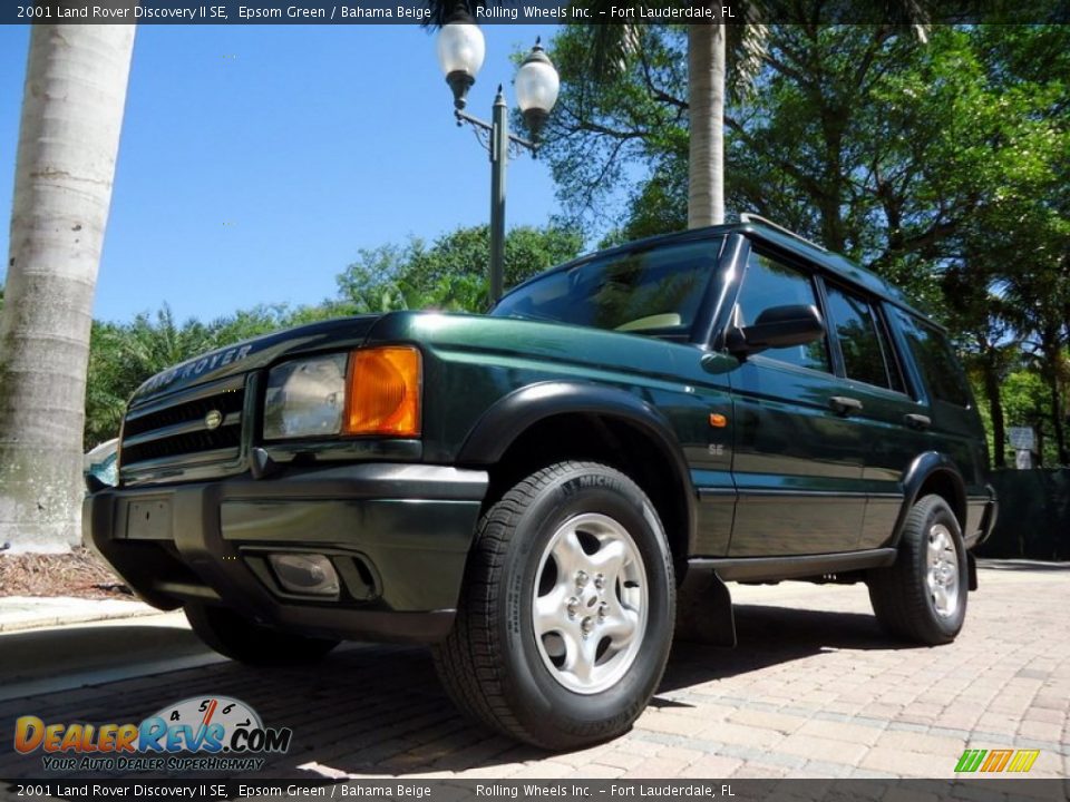 2001 Land Rover Discovery II SE Epsom Green / Bahama Beige Photo #7