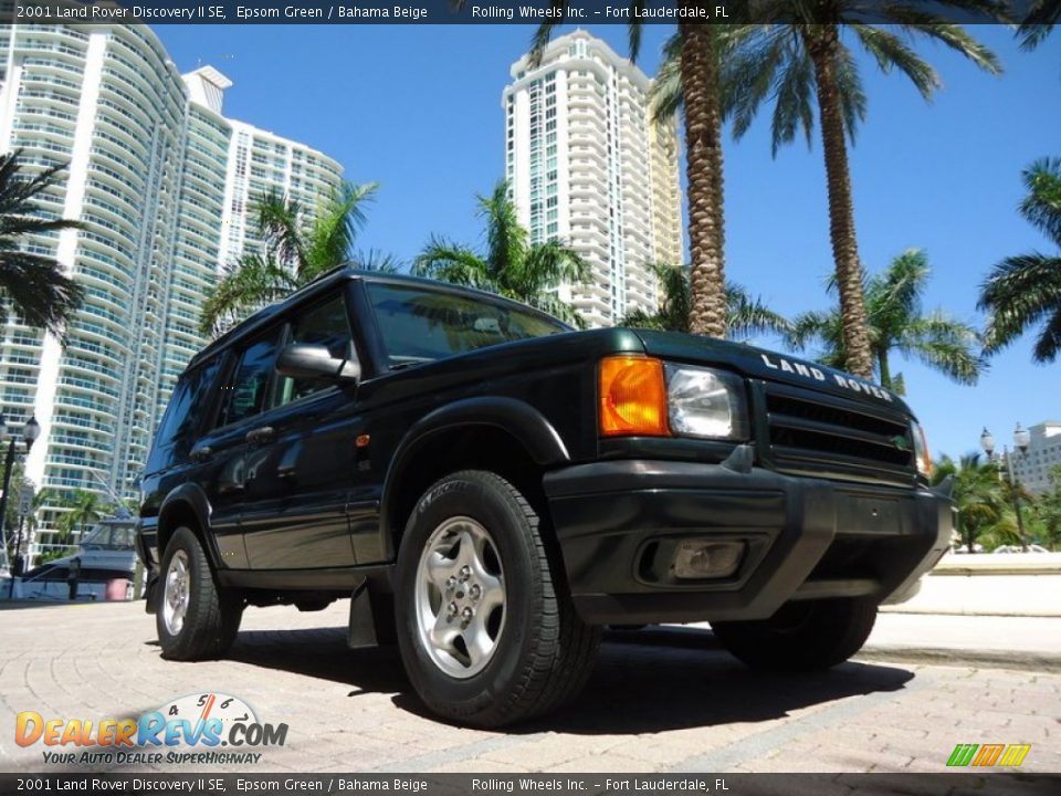 2001 Land Rover Discovery II SE Epsom Green / Bahama Beige Photo #31