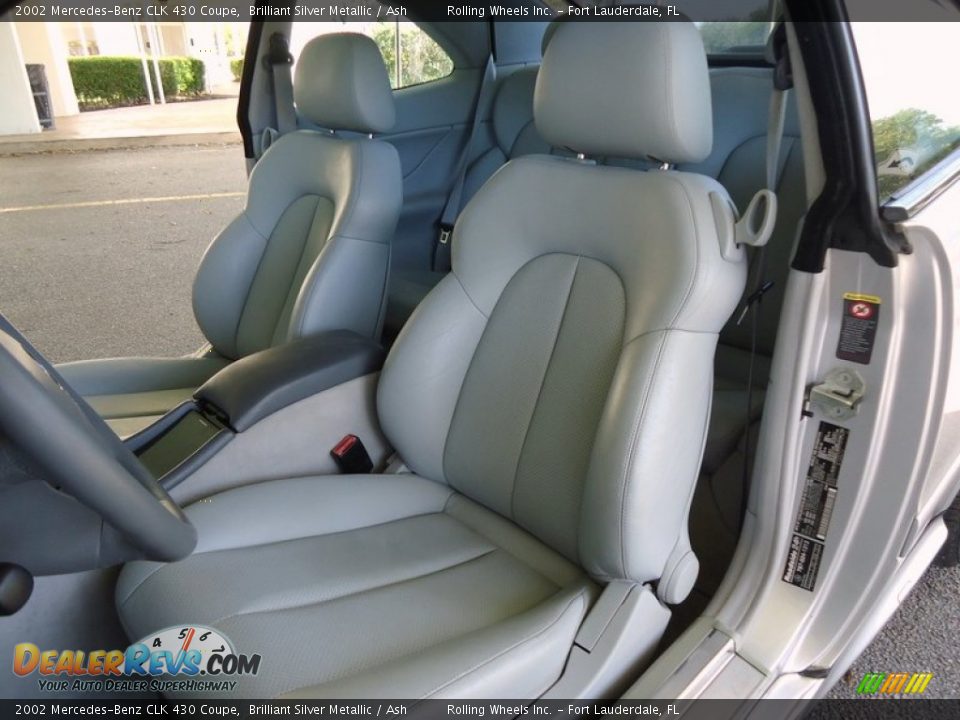 Front Seat of 2002 Mercedes-Benz CLK 430 Coupe Photo #8