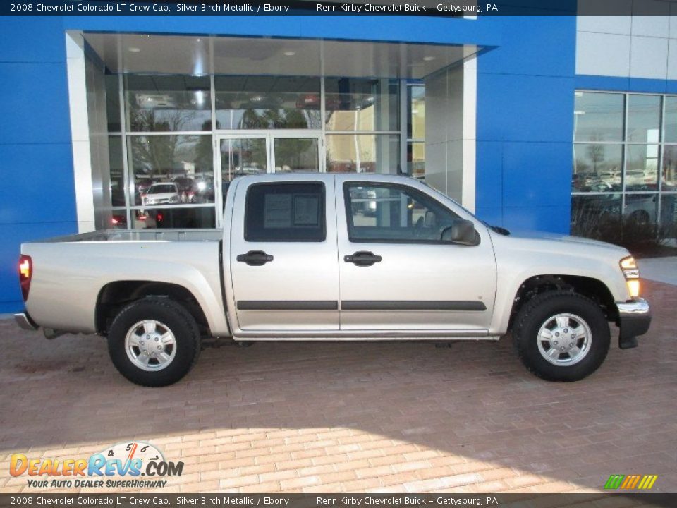 2008 Chevrolet Colorado LT Crew Cab Silver Birch Metallic / Ebony Photo #3