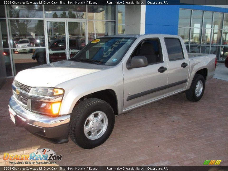 2008 Chevrolet Colorado LT Crew Cab Silver Birch Metallic / Ebony Photo #11
