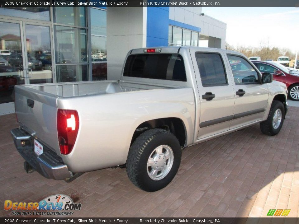 2008 Chevrolet Colorado LT Crew Cab Silver Birch Metallic / Ebony Photo #12