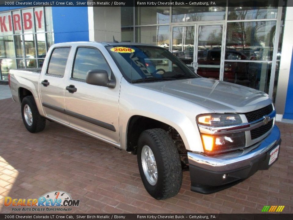 2008 Chevrolet Colorado LT Crew Cab Silver Birch Metallic / Ebony Photo #13