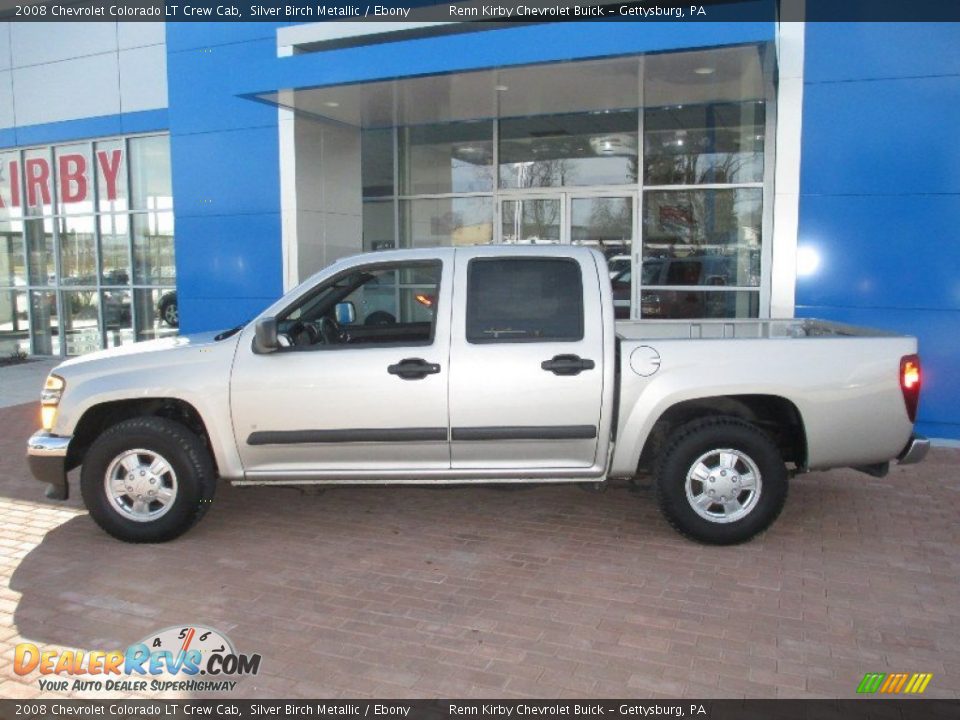 2008 Chevrolet Colorado LT Crew Cab Silver Birch Metallic / Ebony Photo #14