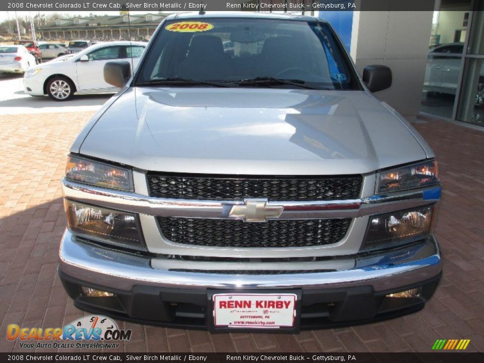 2008 Chevrolet Colorado LT Crew Cab Silver Birch Metallic / Ebony Photo #16