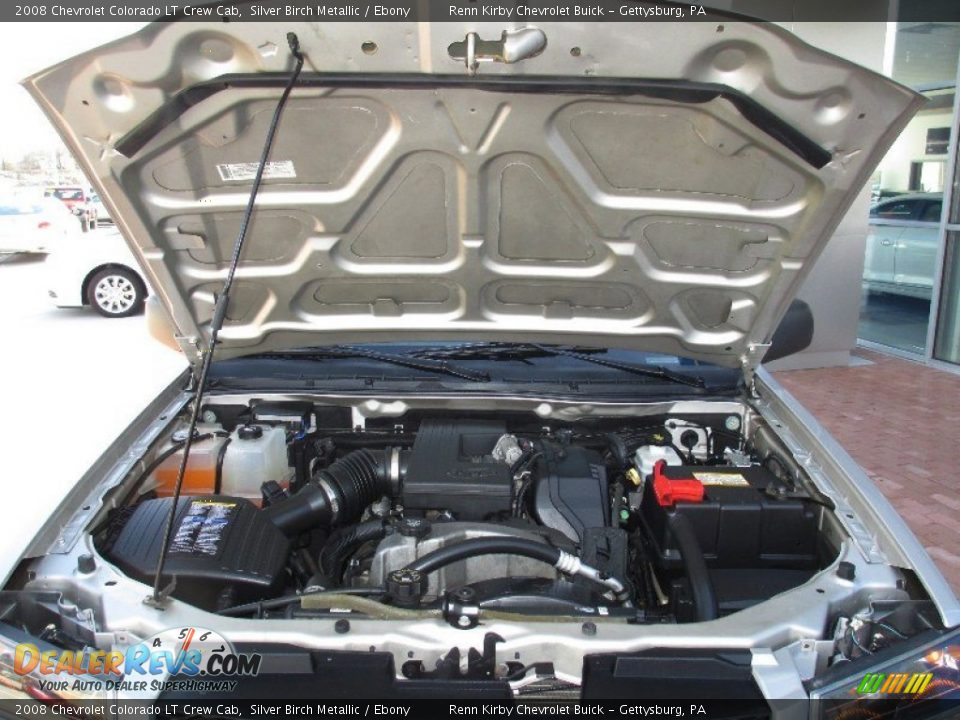 2008 Chevrolet Colorado LT Crew Cab Silver Birch Metallic / Ebony Photo #17