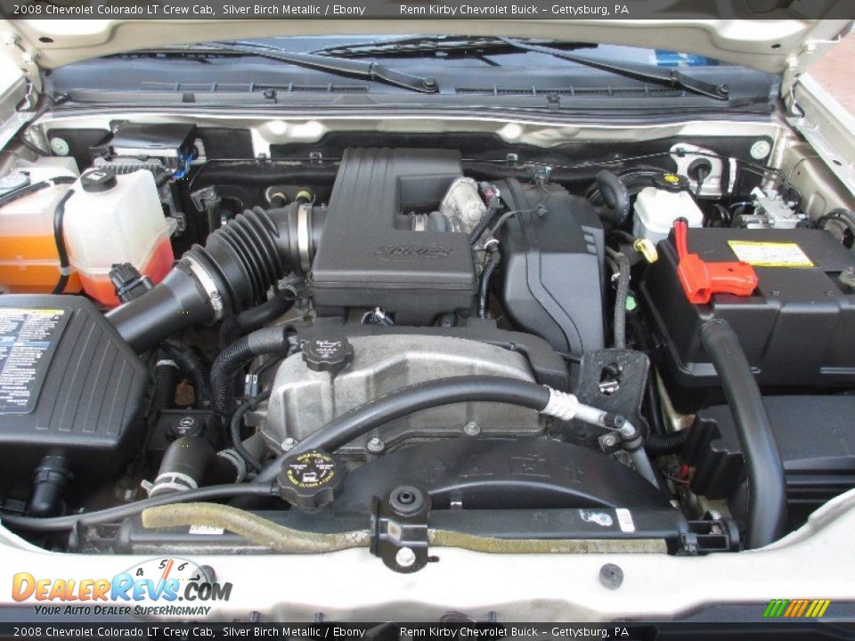 2008 Chevrolet Colorado LT Crew Cab Silver Birch Metallic / Ebony Photo #18