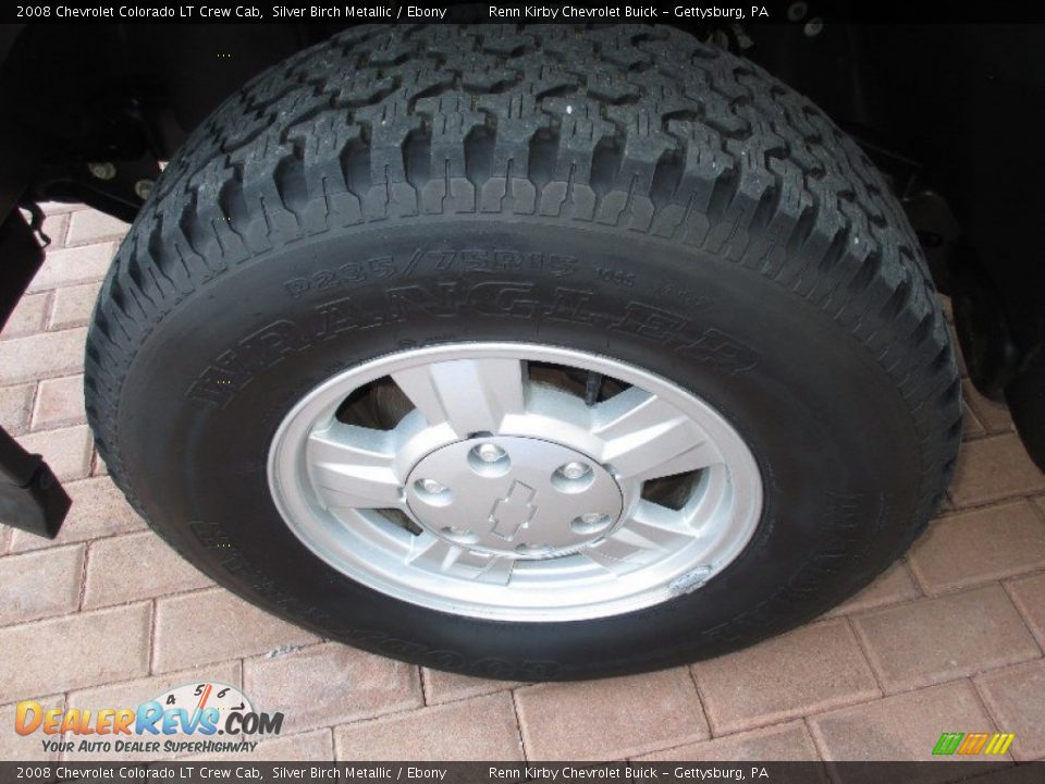 2008 Chevrolet Colorado LT Crew Cab Silver Birch Metallic / Ebony Photo #19