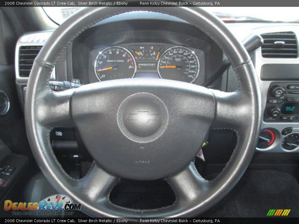 2008 Chevrolet Colorado LT Crew Cab Silver Birch Metallic / Ebony Photo #23