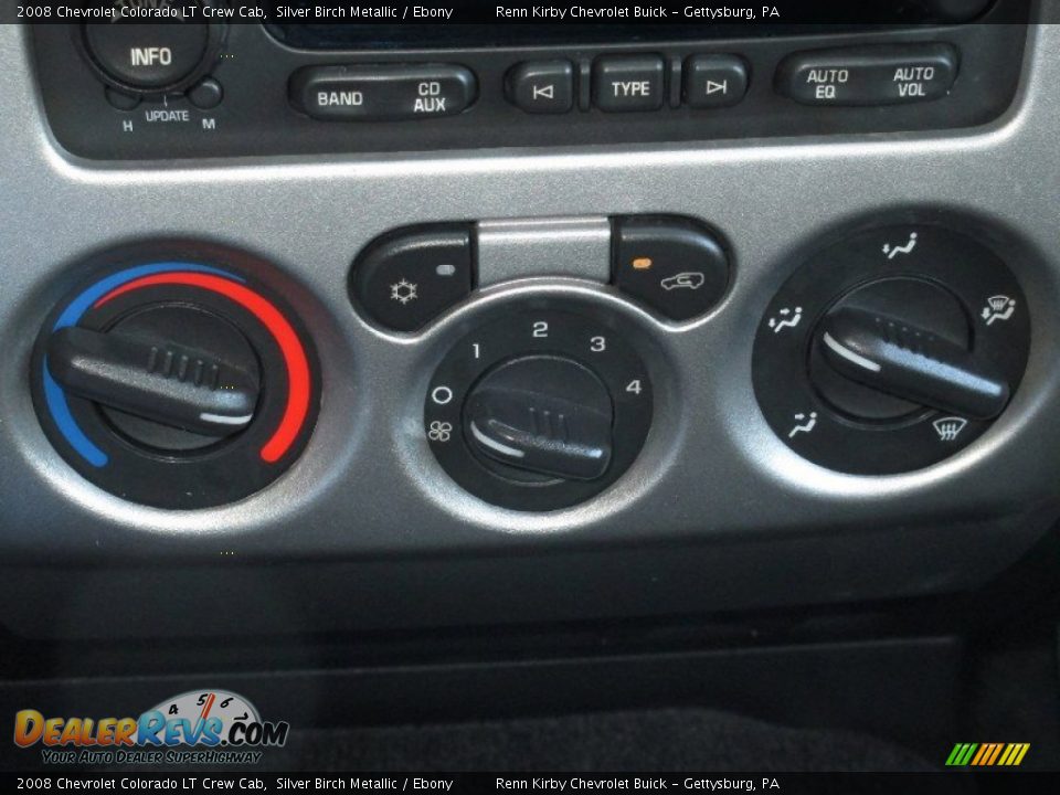 2008 Chevrolet Colorado LT Crew Cab Silver Birch Metallic / Ebony Photo #24