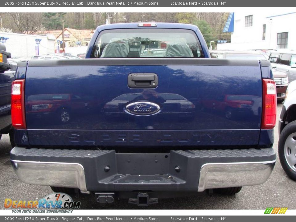 2009 Ford F250 Super Duty XL Regular Cab Dark Blue Pearl Metallic / Medium Stone Photo #5