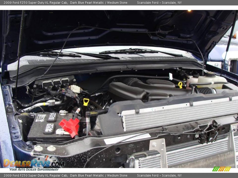 2009 Ford F250 Super Duty XL Regular Cab Dark Blue Pearl Metallic / Medium Stone Photo #22