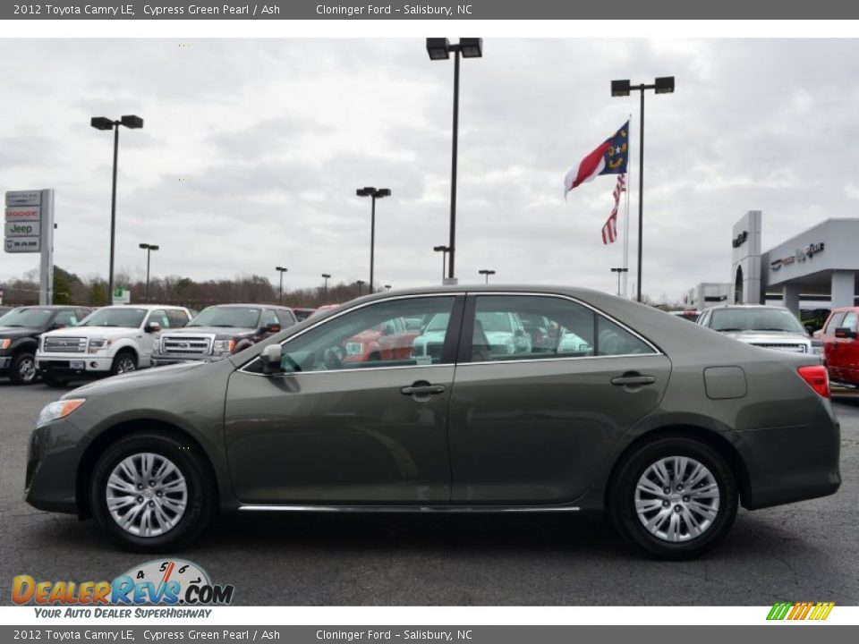 2012 Toyota Camry LE Cypress Green Pearl / Ash Photo #5