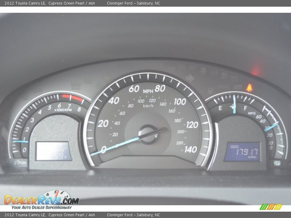 2012 Toyota Camry LE Cypress Green Pearl / Ash Photo #26
