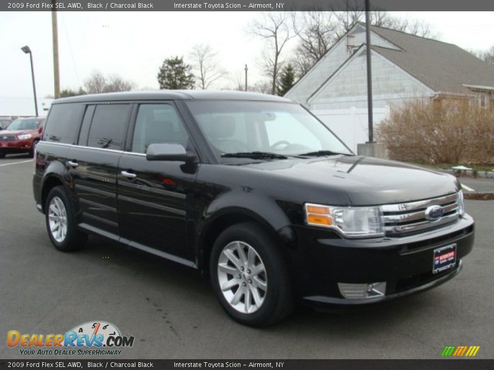 2009 Ford Flex SEL AWD Black / Charcoal Black Photo #3