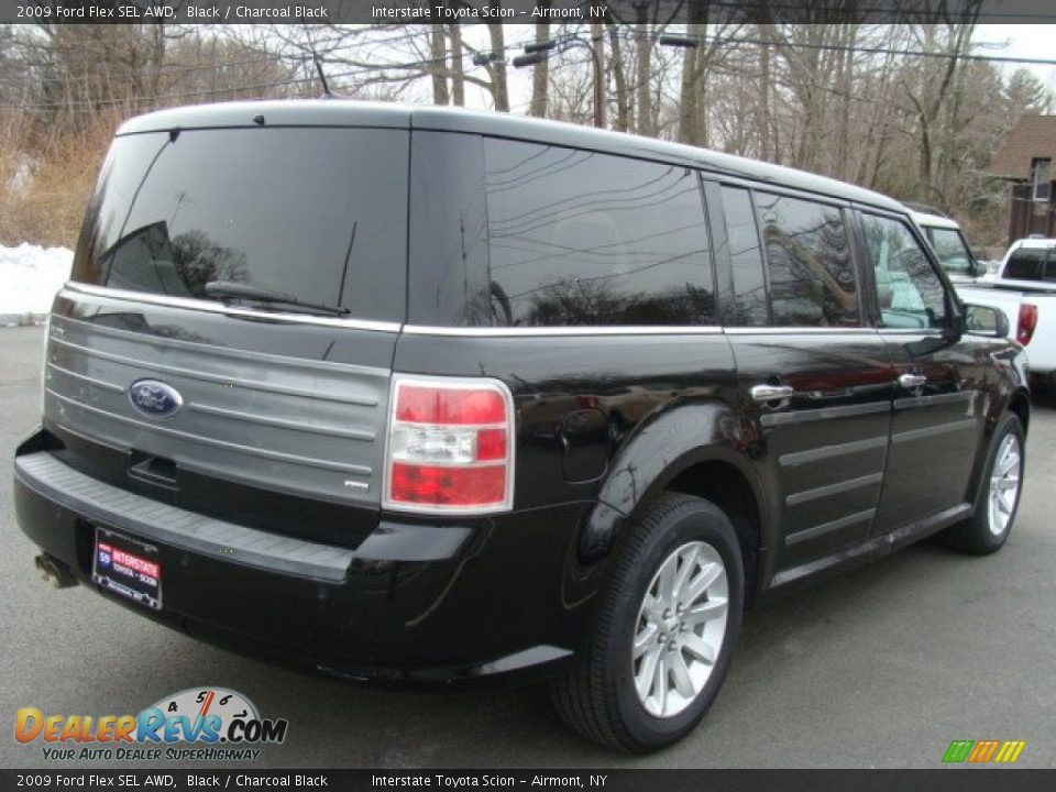 2009 Ford Flex SEL AWD Black / Charcoal Black Photo #4