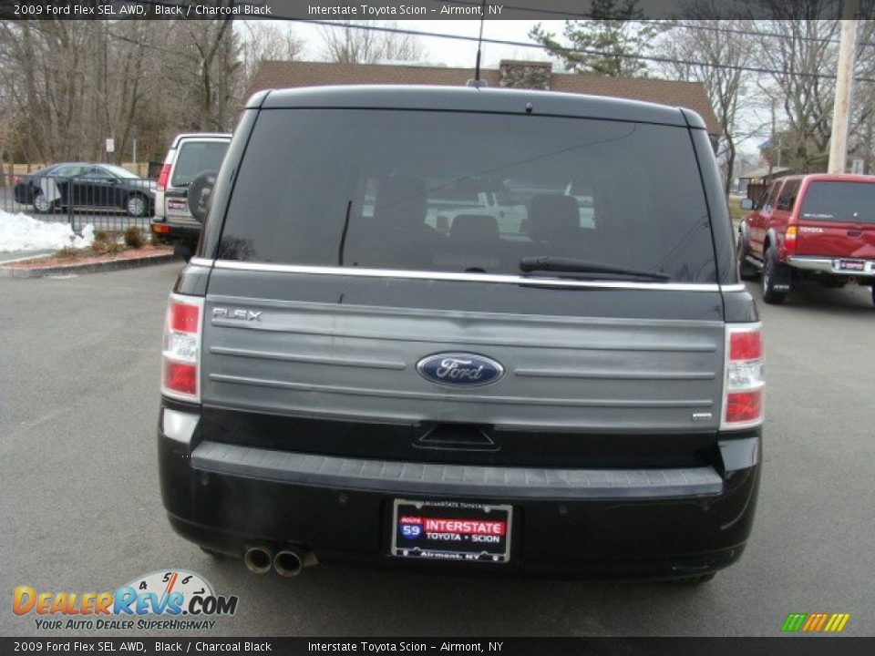 2009 Ford Flex SEL AWD Black / Charcoal Black Photo #5
