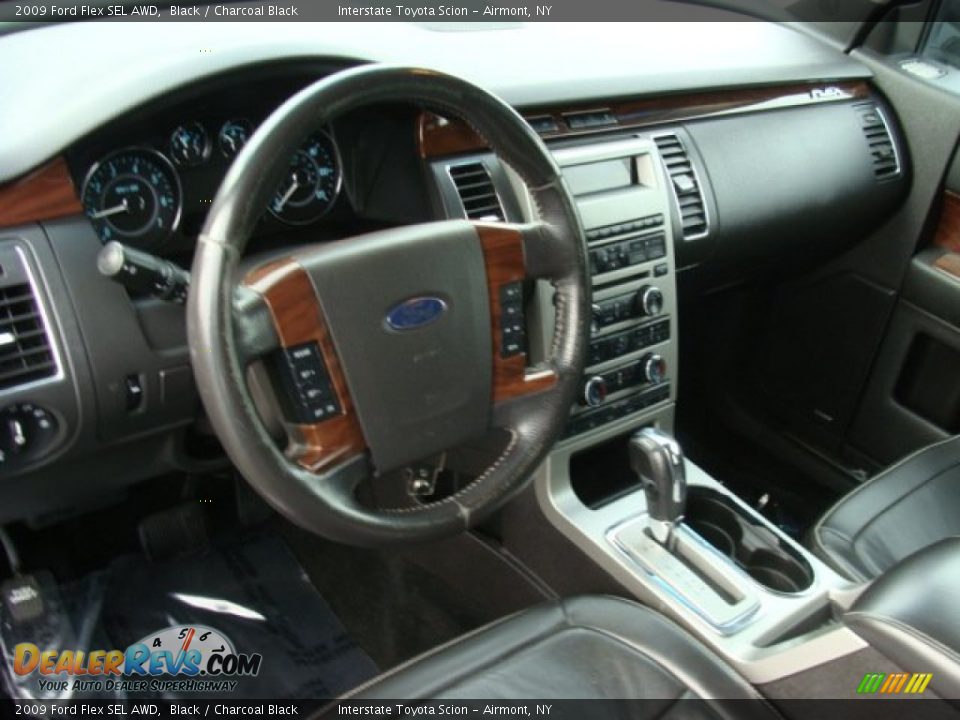 2009 Ford Flex SEL AWD Black / Charcoal Black Photo #9