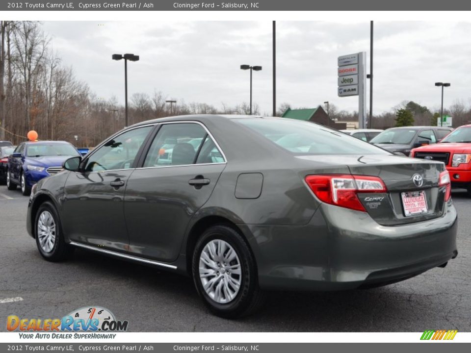 2012 Toyota Camry LE Cypress Green Pearl / Ash Photo #34