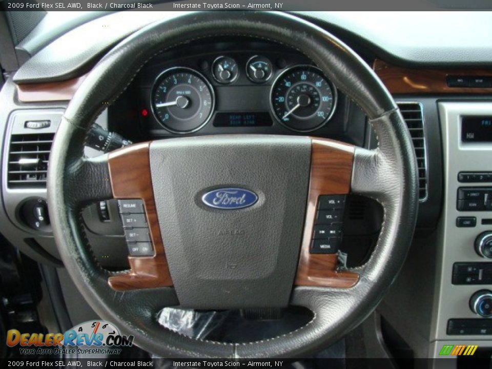2009 Ford Flex SEL AWD Black / Charcoal Black Photo #13