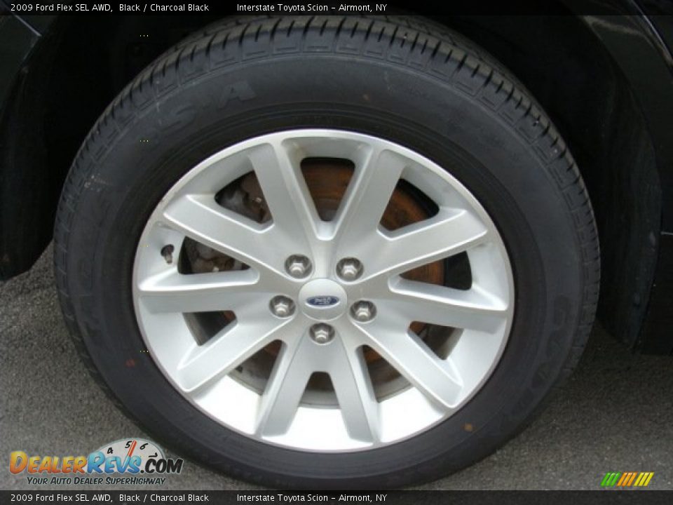 2009 Ford Flex SEL AWD Black / Charcoal Black Photo #23