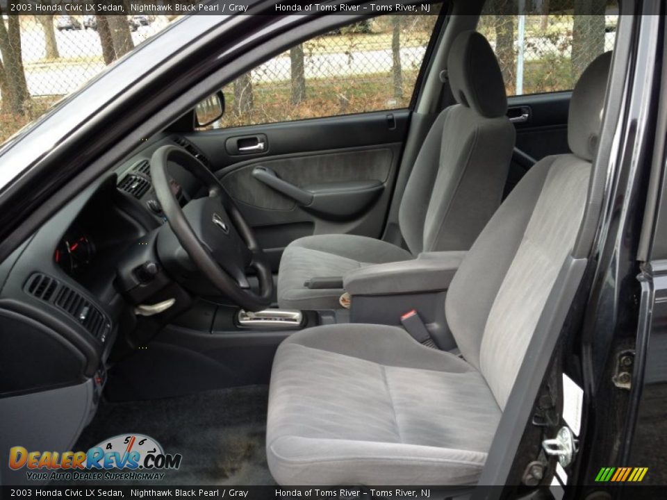 Front Seat of 2003 Honda Civic LX Sedan Photo #10