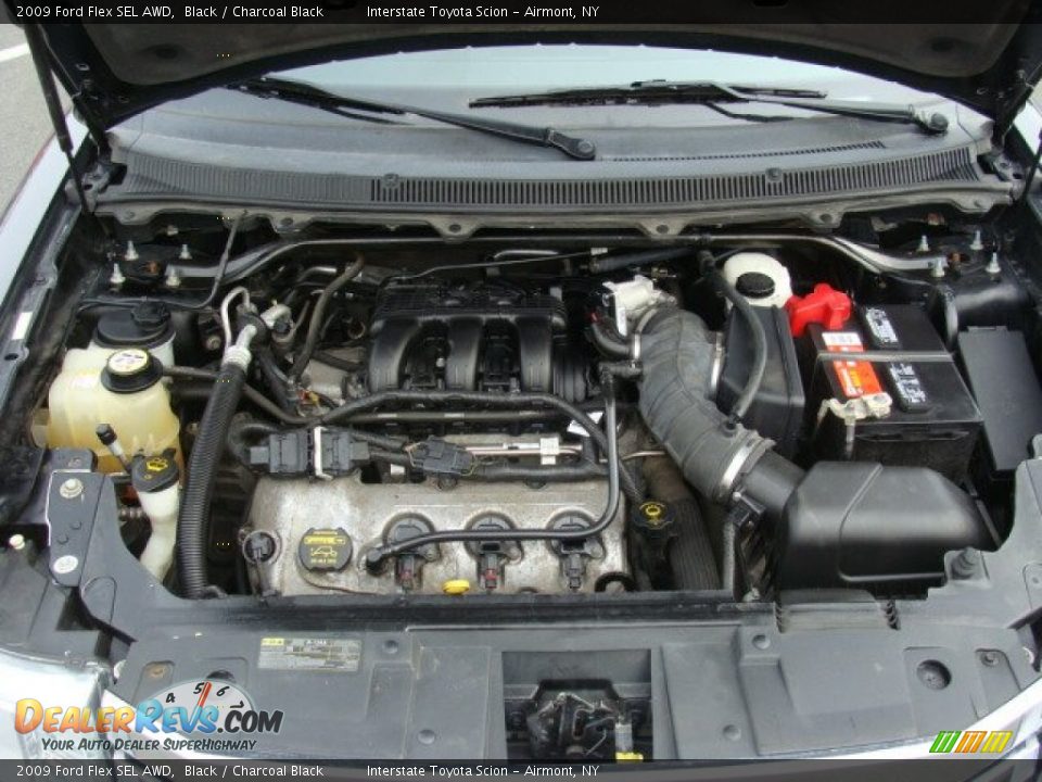 2009 Ford Flex SEL AWD Black / Charcoal Black Photo #25