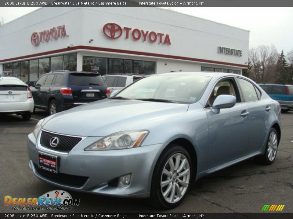 2008 Lexus IS 250 AWD Breakwater Blue Metallic / Cashmere Beige Photo #1