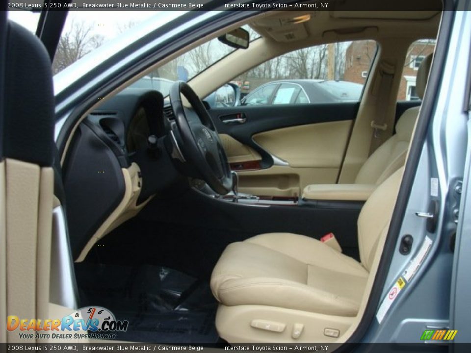 2008 Lexus IS 250 AWD Breakwater Blue Metallic / Cashmere Beige Photo #9
